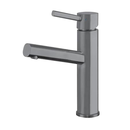 Whitehaus Waterhaus Lead-Free SS Sgl Lever Elevated Lavatory Faucet, Gunmetal WHS1206-SB-GM